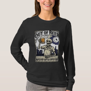 Camiseta Festa Vintage Cerveja Esqueleto Halloween