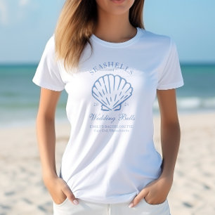 Camiseta Festas de Despedida de Solteira Conchas e Sininhos