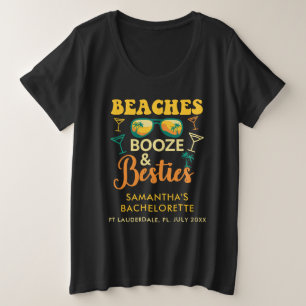 Camiseta Festas de Despedida de Solteira Praias Bebidas Ami