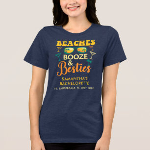 Camiseta Festas de Despedida de Solteira Praias Bebidas Ami