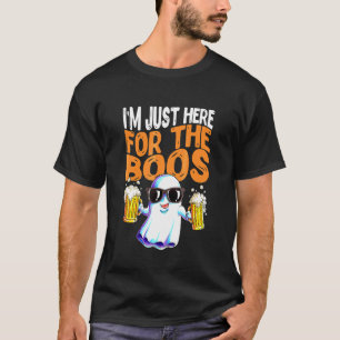 Camiseta Festas de Halloween Estou Aqui Só Para Os Espírito