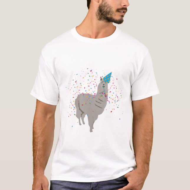 Camiseta Festas de Llama - Animais tendo festa (Frente)