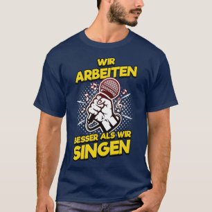 Camiseta Festas de Natal do Escritório de Canto de Karaoke
