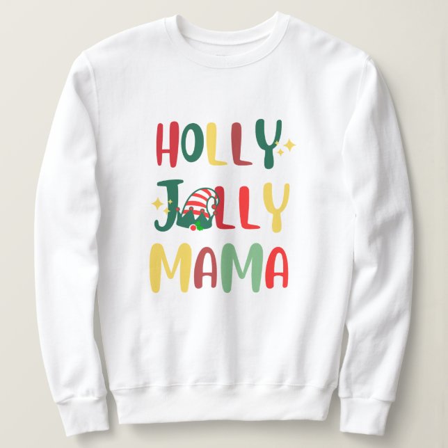 Camiseta Festas de Natal Festivas Holly Jolly Xmas (Frente do Design)