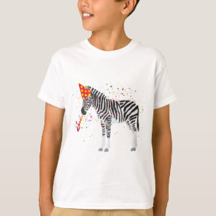 Camiseta Festas de zebra - Animais com festa