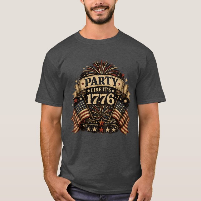 Camiseta Festeje Como Se Fosse 1776 (Frente)