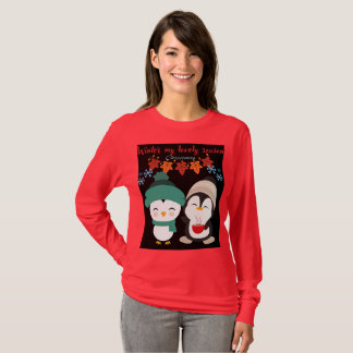 Camiseta Festiva de Natal Feminina | Alegria de Fé