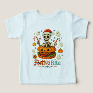 Camiseta Festiva Halloween Toddler   Pele Caçada