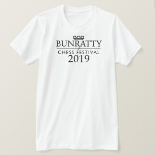 Camiseta Festival 2019 da xadrez de Bunratty
