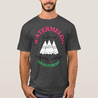 Camiseta Festival da Coroa de Melancia Vintage 1954 Fruta R