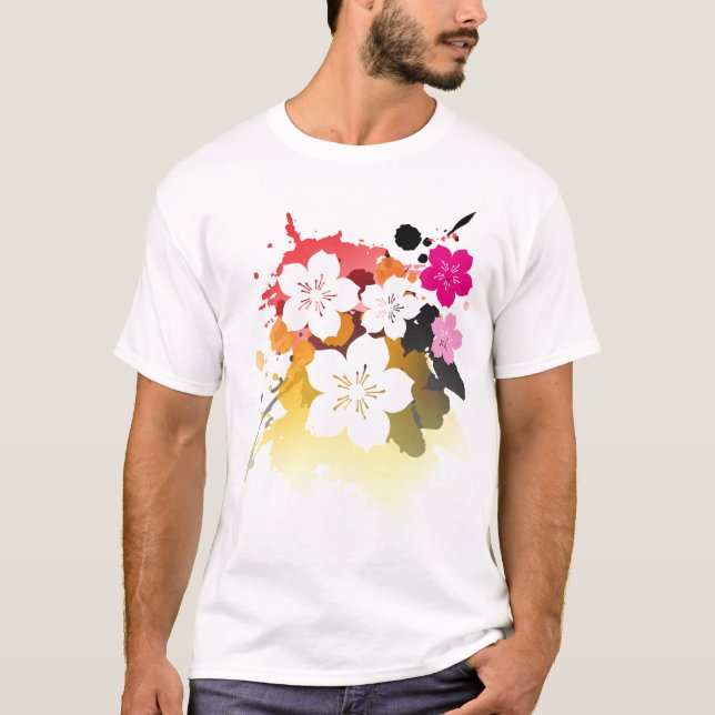 Camiseta Festival da flor de cerejeira (Frente)