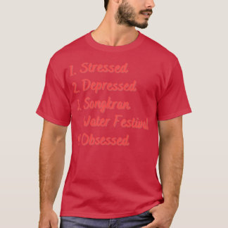 Camiseta Festival de Água de Songkran em Estresse