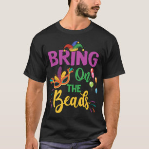 Camiseta Festival de Carnaval do Mardi Gras Miçanga New Orl