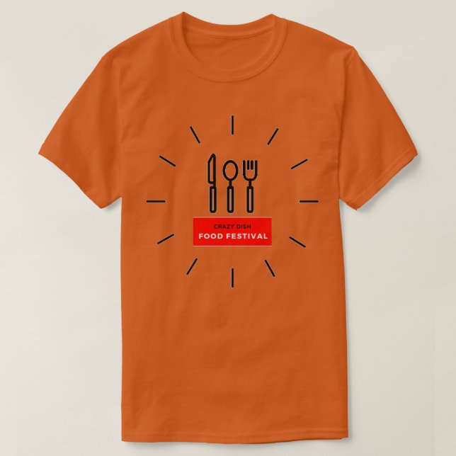 Camiseta Festival de comidas (Frente do Design)