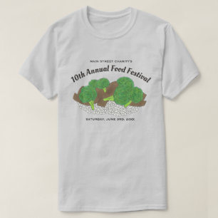 Camiseta Festival de Comidas do Restaurante Chinês de Carne