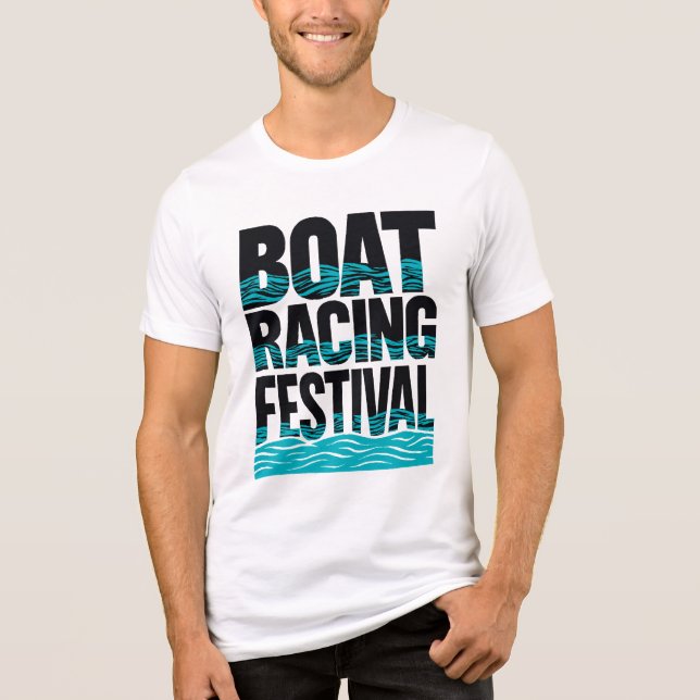 Camiseta festival de corridas de barco (Frente)