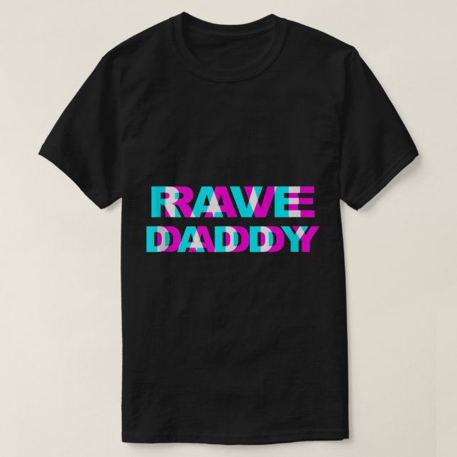 Camiseta Festival de Música EDM de Pai de Rave (Frente do Design)