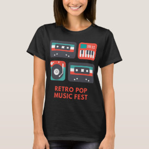 Camiseta Festival de Música Pop Retrô – Fita Cassete Vintag
