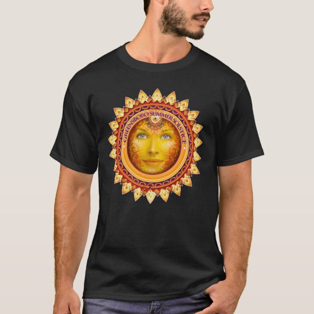 Camiseta Festival de Solstício de Verão em Greensboro 2014 (Frente)