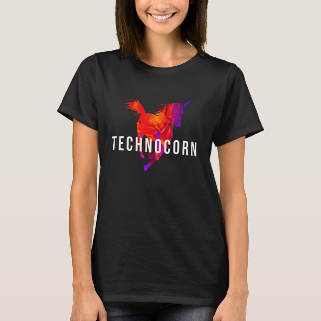 Camiseta Festival de Techno Technocorn Rave Música DJ EDM B (Frente)