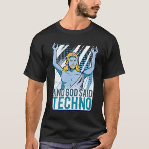Camiseta Festival EDM do Partido de Jesus Techno Raver DJ R