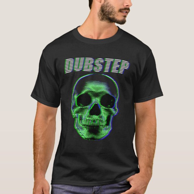 Camiseta Festival EDM do Partido em Rave do Techno de Dubst (Frente)
