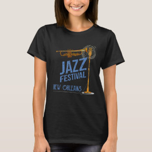 Camiseta Festival Funny New Orleans da Jazz Music Louisiana