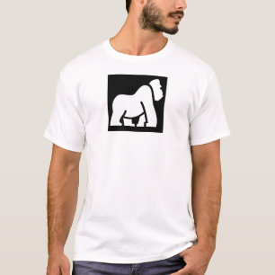 Camiseta Festival Personalizável do Quadrado Negro de Goril