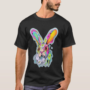 Camiseta Festival Psicodélico de Arte do Coelho Mushroom