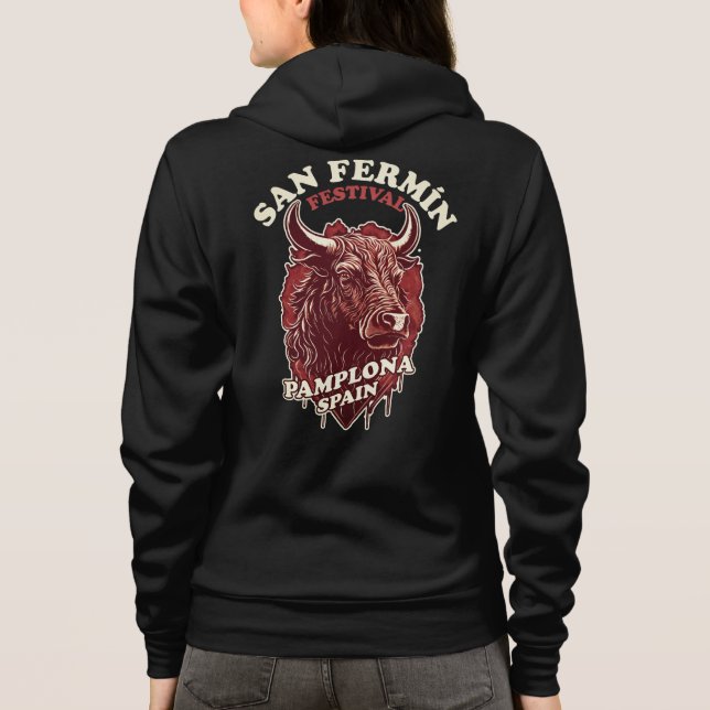 Camiseta Festival San Fermin - Corrida Dos Touros (Verso)