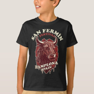 Camiseta Festival San Fermin - Corrida Dos Touros