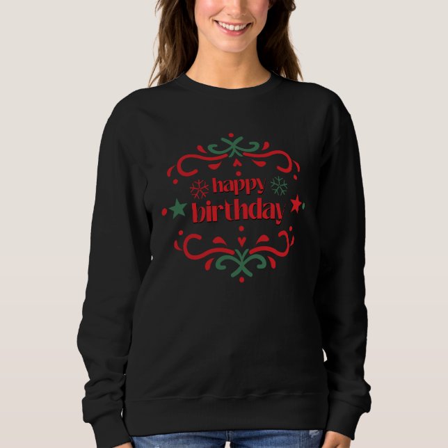 Camiseta Festive Birthday Greeting Designs (Frente)
