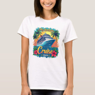 Camiseta Festive My Birthday Cruise Ship Party 2025