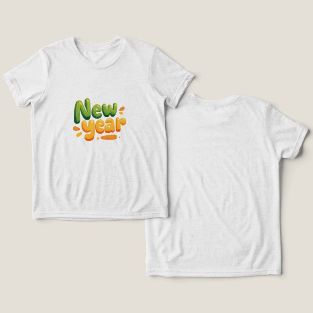 Camiseta festive new year  (Design Frente e Verso)