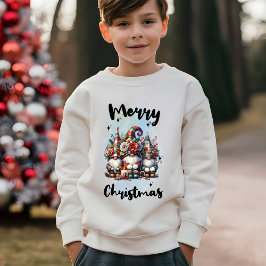 Camiseta Festive Nordic Gnome Trio with Candles and Winter 