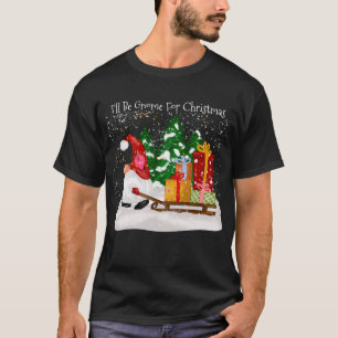 Camiseta Festivo Eu serei Gnomo para neve de Natal