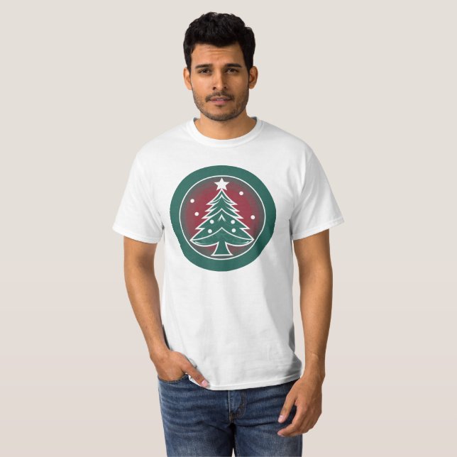 Camiseta Festivo Fir: Uma Alegria De Natal (Frente Completa)