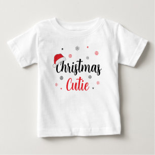 Camiseta Festivo Natal Cutie Santa Hat