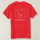 Camiseta Festivo Red Business Adicione seu nome de logotipo (Verso do Design)