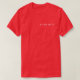 Camiseta Festivo Red Business Adicione seu nome de logotipo (Frente do Design)