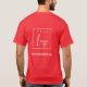 Camiseta Festivo Red Business Adicione seu nome de logotipo (Verso)
