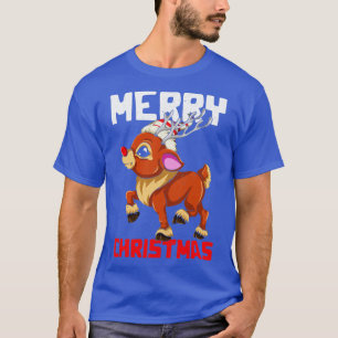 Camiseta Festivo Xmas Feliz Natal, Bonita Reindeer