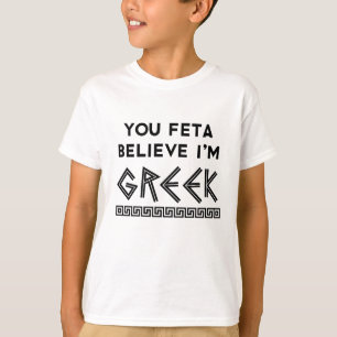 Camiseta Feta acredita que sou um tio-do-mar grego