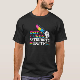 Camiseta Fetishistas De Ferro Pansexuais Unem-Se, Pan Pride