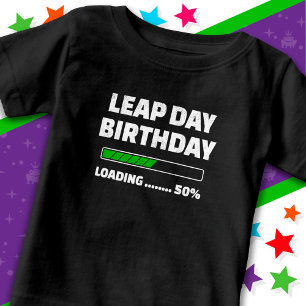 Camiseta Fev 29 Ano Leap Aniversário 50% Dia do Leap de Car