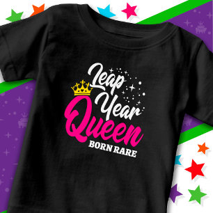 Camiseta Fev 29 Ano Leap Dia do Salto Rainha Nascer de Aniv