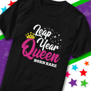 Camiseta Fev 29 Ano Leap Dia do Salto Rainha Nascer de Aniv
