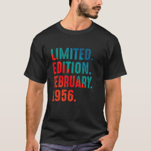 Camiseta Fevereiro 1956 Ano 1956 Retro 1956 Edição Limitada