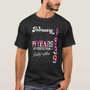 Camiseta Fevereiro De 1939 84 Anos 84 Anos Aniversário