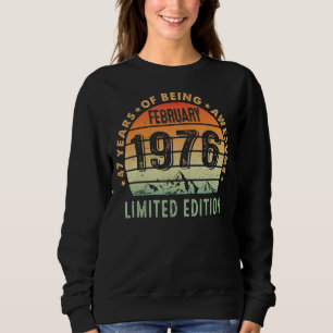 Camiseta Fevereiro De 1976 47 Anos De Espetacular 47 Anos D